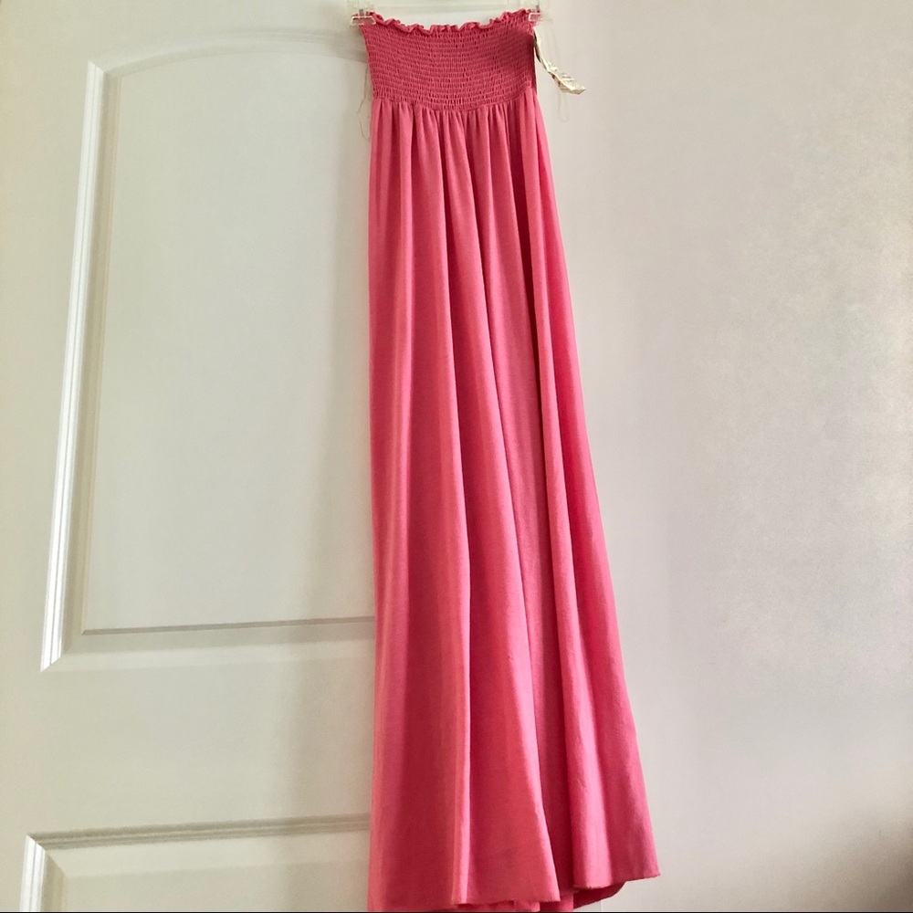 Junior’s Strapless Maxi Dress